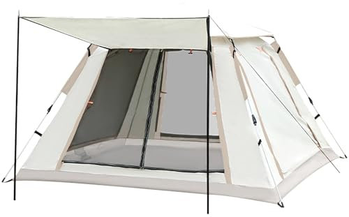 Sleeleece Camping Zelt Automatisches Sofortzelt 2-3 Personen Pop Up Zelt,4 Jahreszeiten Winddicht Campingzelt mit Erweiterbare Veranda für Camping, Garten, Wanderausflug