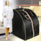 Sauna a infrarossi, sauna portatile, pieghevole, con telecomando, per bagno di sauna e disintossicazione, perspirazione, terapia per perdere peso (nero)
