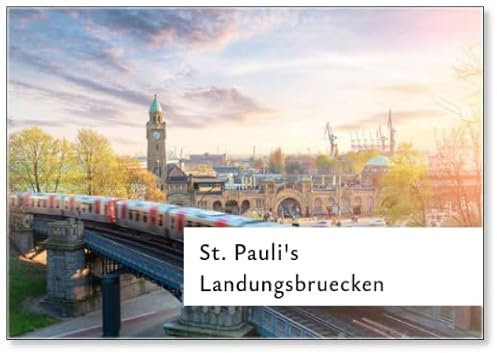 Kühlschrankmagnet U-Bahn St. Pauli's Landungsbruecken