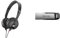 Sennheiser HD 25 LIGHT Lightweight On-Ear DJ & Monitoring Headphones & SanDisk 128GB Ultra Flair USB 3.0 Flash Drive, USB stick, memory stick with transfer speed