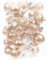 Sea Team 47er-Pack transparenter Weihnachtskugeln - durchsichtige Verzierungen- aus bruchsicherem Kunststoff für Weihnachtsbaumdekorationen und Xmas-Dekor, Rose Gold