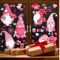 Statischer Fensteraufkleber Zum Valentinstag, Kobold, Zwerg, Schaufenster, Tür Und Fensterglas, 20 X 30 X 9 Cm
