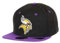 New Era Minnesota Vikings NFL Two Tone Schwarz Lila Verstellbare 9Fifty Original Fit Snapback Cap - One-Size