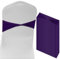 M METERXITY 50-Pz Fasce per Sedie in Spandex, Fascette per Sedie Scorrevoli Coprisedie Elastiche Senza Fibbia per Matrimonio/Banchetto/Festa/Cerimonia Decorazione Evento [Viola Scuro]