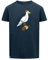 derbe Herren Rundhalsshirt T-Shirt Sturmmöwe, Farbe:Dunkelblau, Artikel:-010 Navy, Größe:XL
