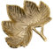 Amago home Dekoschale gold Knabberschale Deko Schalen silber Apfel Stern Ginkgo Blatt Farbe Blatt 23x21cm gold