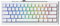 Ducky One X Mini Wireless Gaming Keyboard White – 60% Keyboard, Inductive Switches, Tri-Mode Connectivity USB-C, 2.4GHz, Bluetooth, Rapid Trigger, Adjustable Actuation, RGB, UK ISO, Quack Mechanics+