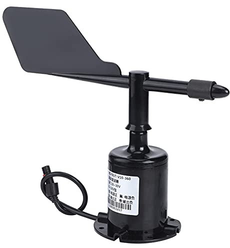Anemometro del a 360 Gradi Resistenza Alla Precisione Ad Alta Precisione Al Sole e Impatto per la Misurazione Ambientale Materiale PC (0-10 V (360 °) Filo spina 0,7 metri)