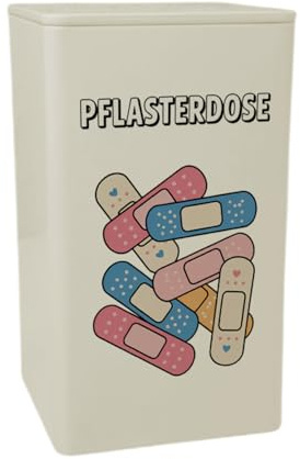 speecheese Dose 900ml Pflaster für Erste Hilfe Metallbox mit Design | lustigem für Zuhause oder Outdoor-Abenteuer