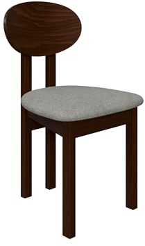 Mirjan24 Esszimmerstuhl Kizeko III, Polsterstuhl, Rahmen aus Buchenholz Gepolsterte Sitzfläche aus Stoff Stuhl für Arbeitszimmer Esszimmer Küchenstuhl (Nuss/Hygge 91)