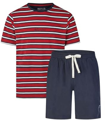 Phil & Co. Berlin Herren Shorty Set - Baumwolle Pyjama mit modischem Print & Farbverlauf, Frühjahr/Sommer, S-XXL