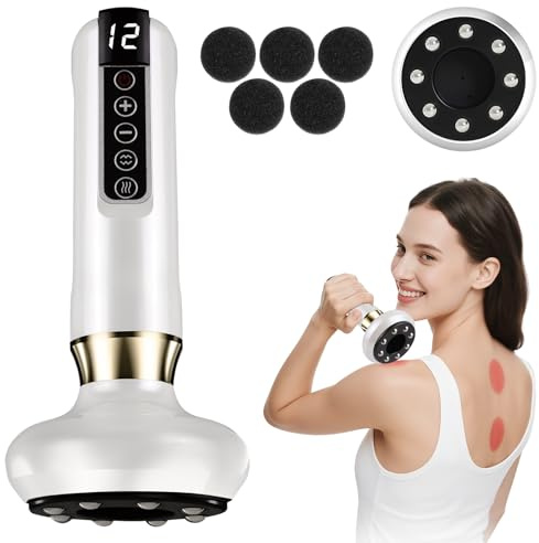 Wagxoey Cellulite Massagegerät Elektrisches, 12 Saugstufen & Wärme, Anti Cellulite & Straffung, Tragbar & USB-C Aufladung, Schröpfgerät Elektrisch für Taille, Bauch, Beine & Arme