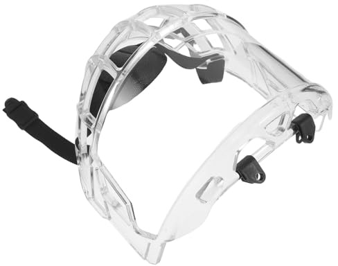 BESPORTBLE Visera Transparente de Casco de Hockey sobre Hielo para Adultos y Jóvenes, Fácil de Limpiar, Liberación Rápida, Protección Resistente y Cómoda para Juegos Competitivos