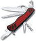 VICTORINOX Schweizer Taschenmesser Forester M,10 Funktionen, Multitool mit Großer Klinge, Dosenöffner, Schraubendreher 3 mm, Einhand, Rot/Schwarz