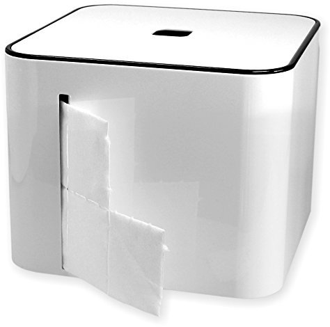 NAILFUN Zellettenbox The Cube weiss (ohne Zelletten) mit Ablagefach und Deckel