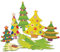 Springboard Jumbo Christmas Trees Craft Activity Pack - Make Your Own Christmas Decorations - DIY Arts and Crafts for Kids - Early Years Resources - 40-Pack - 20 - 35 cm - Assorted Colours