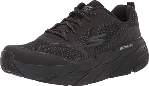 Skechers Herren Max Cushioning Premier Vantage Sneakers, Charcoal Synthetic/Black Textile/Trim, 45.5 EU