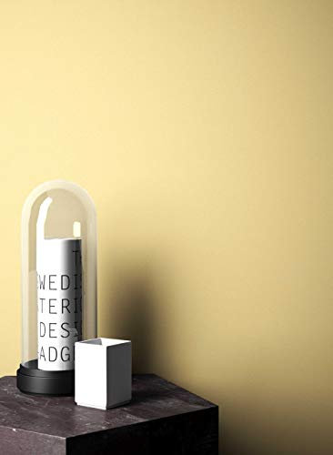 NEWROOM Blumentapete Tapete gelb Unifarbe Struktur Uni Vliestapete Vlies moderne Design Optik Einfarbig Unifarben Tapete inkl. Tapezier Ratgeber