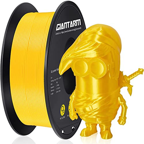 PLA Filament 1.75mm, 3D Drucker Filament PLA Gelb 1kg Spool