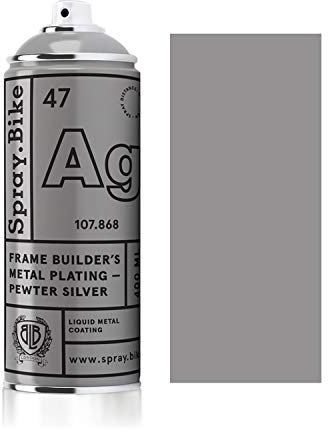 Spray.Bike Frame Builder's Metal Plating Pewter Silver