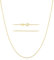 KISPER 24k Gold Cable Link Chain Necklace – Thin, Dainty, Gold Plated Stainless Steel Jewelry for Women & Men with Spring Ring Clasp, 16