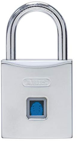 Abus 86531 Touch 56/50 Cadenas sans clé à Empreintes digitales pour Le Sport, Le Jardin, la Cave et Le Bureau Argenté