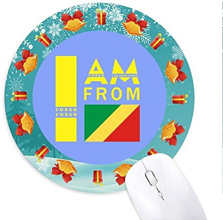 I am from Congo Mousepad Round Rubber Mouse Pad