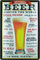 Blechschild 20x30 cm gewölbt Retro Bier How to Order Beer Geschenk Magnet-Metall-Schild mit Sprüchen Vintage lustige Türschilder Bier Nostalgie Schild Deko Bar-Schild Beer Motiv