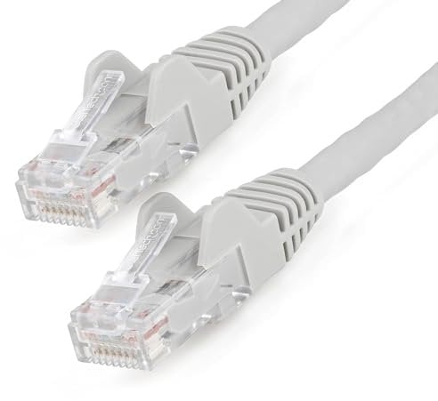 StarTech.com 2m CAT6 Ethernet Cable - LSZH (Low Smoke Zero Halogen) - 10 Gigabit 650MHz 100W PoE RJ45 UTP Network Patch Cord Snagless with Strain Relief - Grey, CAT 6, ETL Verified (N6LPATCH2MGR)