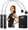 Johan & John Weighted Cordless Jump Rope for Women Men - Fitness Workout Set With Ergonomic Handles, Stainless Steel Adjustable Fastener