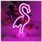 ENUOLI Flamingo Neonzeichen Licht LED Rosa Flamingo Lichter Wandlampe Raum Dekor Batterie/USB operiert Flamingo Neonlichter Neon Nachtschilder Flamingo Lampen für Kinder Schlafzimmer Bar Hochzeit