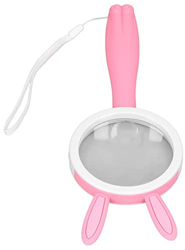 Leselupe rosa Kaninchen bequemer Griff Lupe für Arbeiten im Freien für Büro