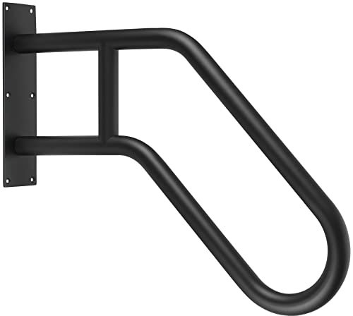 NArra Corrimano montaggio a parete, Ringhiera per garage da 1 a 3 gradini Passamano per scale a forma di U opaco, parapetto per giardino, garage, gradini di ingresso del portico, scala interna esterna