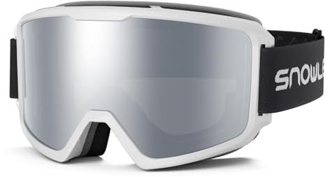 Skibrille Damen und Herren Snowboardbrille Doppel-Objektiv OTG UV400 Schutz Anti-Beschlag Winddicht Ski Schutzbrille Helmkompatibel für Skifahren Motorrad Fahrrad Skaten