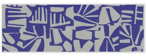 mubusi Vinyl Teppich Inka 50x150 cm - Küchenbodenmatte - rutschfest und Flammhemmend - Großer Teppich - PVC-Teppiche - Teppich Wasserfest - Wohnzimmer Deko - Langläufer