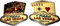 Las Vegas Magnet, zweiseitig, Goldfolie