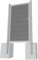 Gartenwelt Riegelsberger Universal Alu-Torrahmen Silber mit WPC-Füllung urban-grau Zubehör für Gartenzaun Zaun WPC Steckzaun Sichtschutzzaun Garten Terrasse