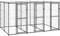 GuyAna Outdoor-Hundezwinger Stahl mit Überdachung 7,26 m² Camping Hundezaun Kaninchenzaun