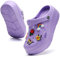 ELIOGN Zuecos con plataforma para mujer, ligeros, deslizantes, deslizantes, zapatos de jardín, Lila 1, 37 EU