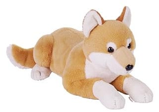 Wild Republic Earthkins Dingo, Kuscheltier, 38 cm, Plüschtier, Füllung aus recycelten Wasserflaschen, Umweltfreundlich