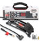HEYNER PedalPower PRO H215010 - Bomba de pie con medidor de alta precisión y múltiples conectores, construcción de acero resistente para un inflado rápido y estable, calidad alemana