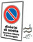 Divieto di sosta, Lasciare il passaggio libero, cartello stradale, per uso esterno, resistente alle intemperie, in ferro, 40x60 cm, insegna stradale, proprietà privata, negozio, ristorante, parcheggio
