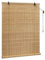 WOLTU Bambus Rollo mit Bohren 90x160 cm Bambusrollo Sichtschutz Sonnenschutz Raffrollo Seitenzugrollo Innen und Außen Bambus Jalousie für Türen & Fenster, Hellbraun