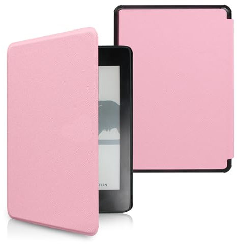 Étui pour 6 Kindle Voyage 2014 - Légère Coque pour Kindle Vovage 7e Génération (Modèle: NM460GZ) - Léger et Fin Housse avec et Intelligent Réveil/Veille, Motif Croisé (3)