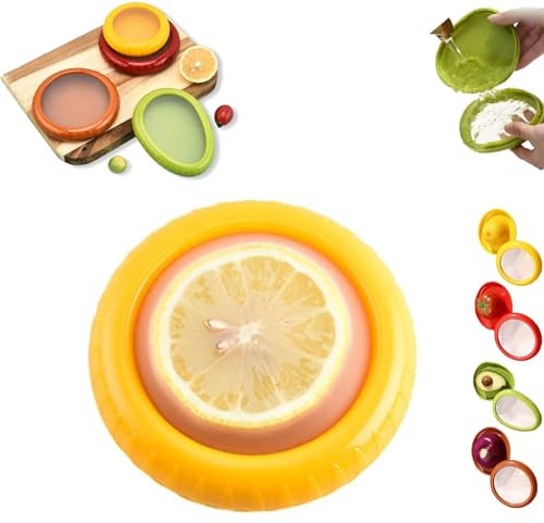 LXCJZY Silicone Fruit Storage Box, Container To Keep Fresh, Reusable Fruit Vegetable Containers for Fridge Keep Fresh Fruit Storage Container to Keep Fresh Vegetable (Yellow)