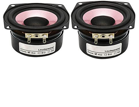 RZQMPV Full Range Speaker 2.5 Inch 4Ohm 8Ohm HIFI Audio Speaker 67mm 15W Bass Treble Mid Loudspeaker Bookshelf Speaker Bookshelf speaker(8Ohm-2Pcs)