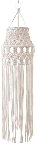 Fenteer Boho Lampenschirm, Makramee Lampenschirm, Boho Hängelampe für Kinderzimmer, Wohnheim Dekor, Wohnzimmer