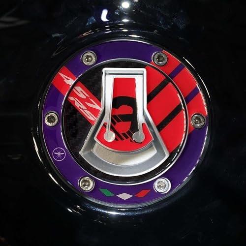 labelbike - Adesivo 3D Protezione Tappo Serbatoio moto compatibile con Aprilia RS 457 2024 Viola