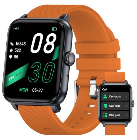 BENIO Fitness Tracker Answer/Make Calls/Voice Calls, 24/7 Heart Rate, Spo2, Sleep Tracker, 1.85 Smartwatch with 100 Sports Modes Activity Trackers, IP67 Waterproof Pedometer for Women Men