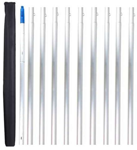 1-12m Verlängerungsstange, Teleskopstange, Aluminium-Teleskopstange, wassergespeiste, ausziehbare Bürste für die Reinigung von Photovoltaik- und Solarpanels(1000cm/32.8ft)
